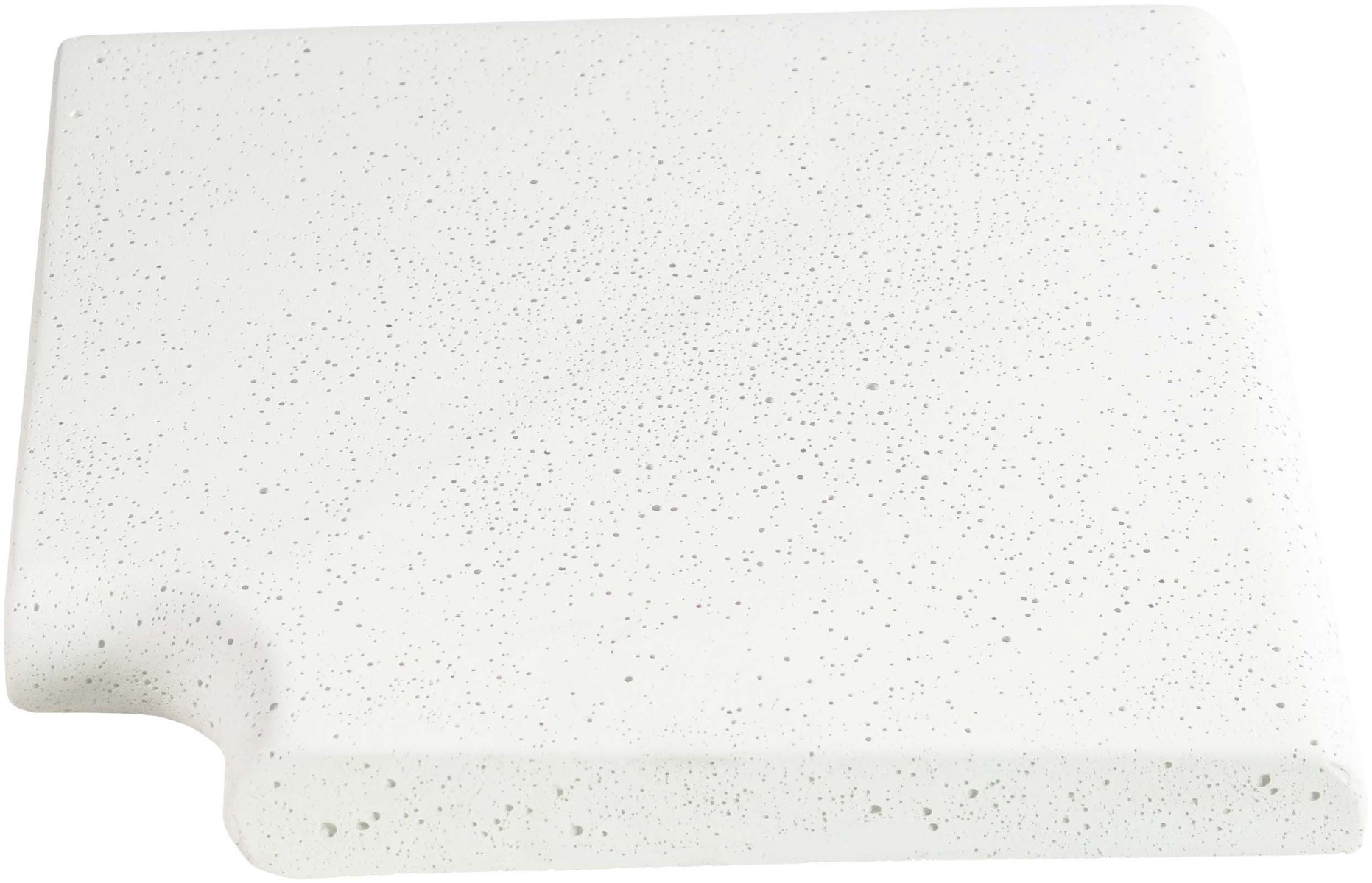 Кутовий копінговий камінь Aquazone Tuff 320x400x50-25 мм, білий (пористий)