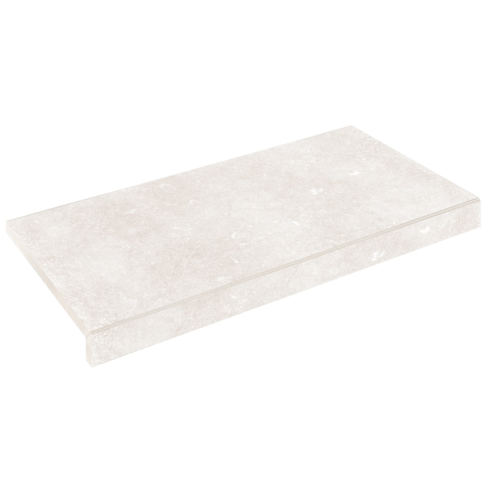 Бортова Г-подібна плитка Aquaviva Granito Light Gray, 595x345x50(20) мм